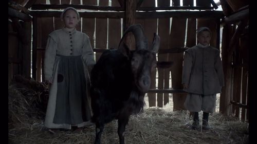 Lucas Dawson and Ellie Grainger in The Witch (2015)