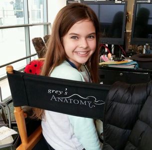 Keely Wilson on set for Grey’s Anatomy