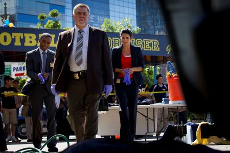 Angie Harmon, Bruce McGill, and Lee Thompson Young in Rizzoli & Isles (2010)