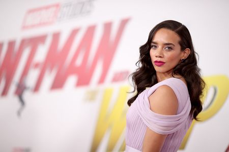 Hannah John-Kamen at an event for Ant-Man and the Wasp (2018)