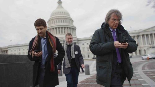 Roger McNamee and Tristan Harris in The Social Dilemma (2020)