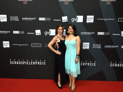 Birgit Stauber and Simona Theoharova at German Actors Award 2016