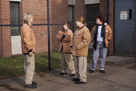 Kate Mulgrew, Annie Golden, Abigail Savage, and Taylor Schilling in Orange Is the New Black (2013)