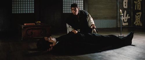 Kôji Nanbara and Jimmy Wang Yu in Zatoichi and the One-Armed Swordsman (1971)