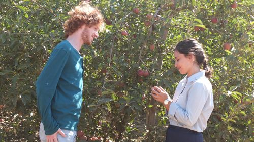Moran Rosenblatt and Elisha Banai in Apples from the Desert (2014)