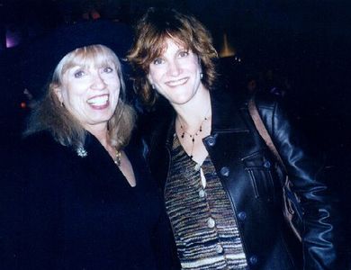 With writer-producer Carol Leifer at the wrap party of SEINFELD. One of the episodes she wrote, 