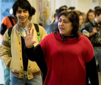 Gurinder Chadha and Viveik Kalra in Blinded by the Light (2019)