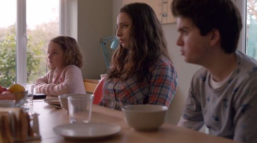 Theo Stevenson, Pixie Davies, and Lucy Carless in Humans (2015)