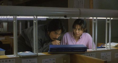 Nanako Matsushima and Hiroyuki Sanada in Ringu (1998)