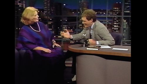 David Letterman and Molly Ivins in Raise Hell: The Life & Times of Molly Ivins (2019)