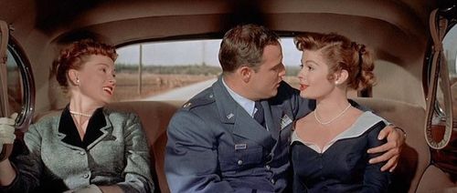 Marlon Brando, Patricia Owens, and Martha Scott in Sayonara (1957)