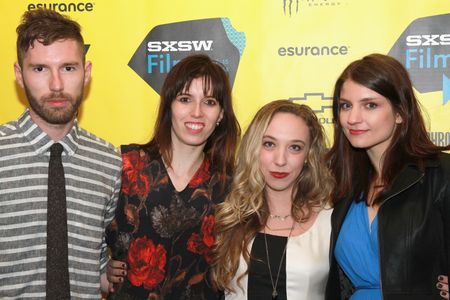 Bridey Elliott, Clare McNulty, Sarah-Violet Bliss, and Charles Rogers at an event for Fort Tilden (2014)