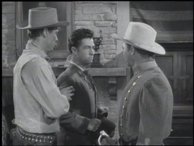 Robert Bray, Gil Donaldson, and John Doucette in The Lone Ranger (1949)