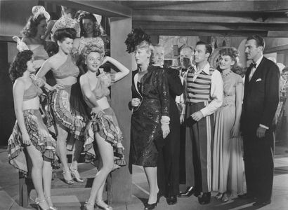 Rita Hayworth, Gene Kelly, Eve Arden, Lee Bowman, Leslie Brooks, and Otto Kruger in Cover Girl (1944)
