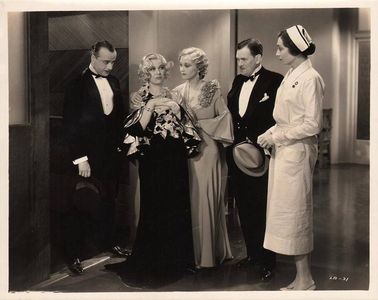 Glenda Farrell, Hale Hamilton, Aline MacMahon, Gloria Shea, and Walter Walker in Life Begins (1932)