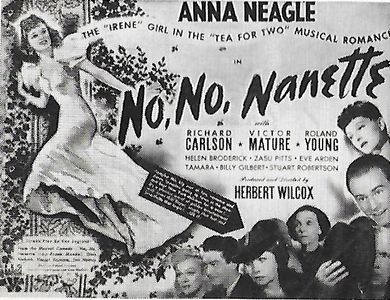 Victor Mature, Helen Broderick, Richard Carlson, Anna Neagle, Zasu Pitts, Tamara, and Roland Young in No, No, Nanette (1