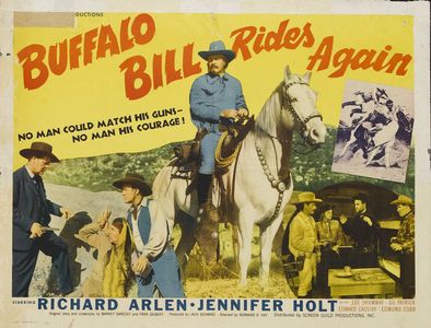 Richard Arlen, Mike Ragan, Edmund Cobb, Shooting Star, Jennifer Holt, Carl Mathews, and Frank McCarroll in Buffalo Bill 