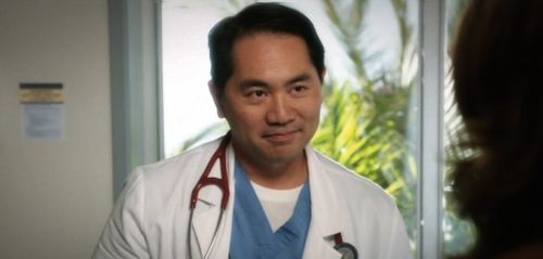 Keisuke Hoashi as Dr. Elliot in the CW's 