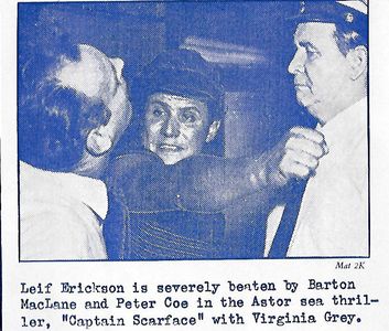Leif Erickson, Peter Coe, and Barton MacLane in Captain Scarface (1953)