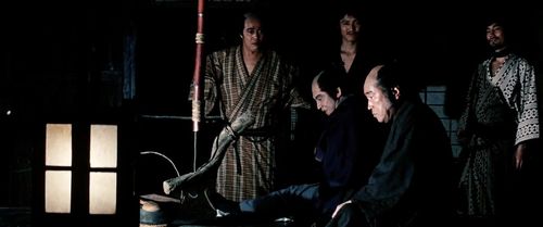 Renji Ishibashi, Keizô Kanie, Rentarô Mikuni, Hisaya Morishige, and Osamu Ôkawa in Zatoichi at Large (1972)