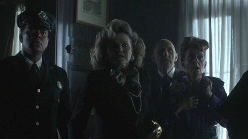Alison Fraser, Peter McRobbie, Harry Sutton Jr., and Brenny Rabine in Gotham (2014)