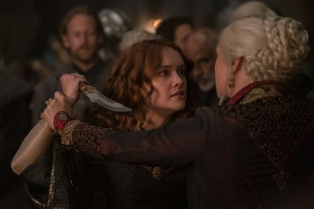 Olivia Cooke and Emma D'Arcy in House of the Dragon (2022)
