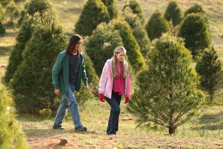 Booboo Stewart and Greer Grammer in An Evergreen Christmas (2014)