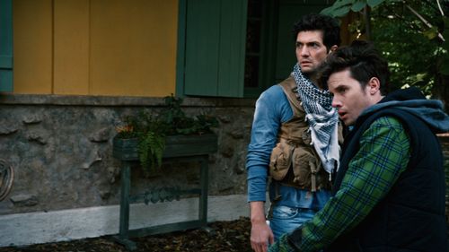 David Alpay and Kris Lemche in They're Watching (2016)