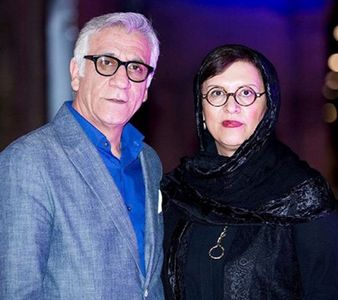 Masoud Rayegan and Roya Taymourian at an event for Faramoshnameh (2016)