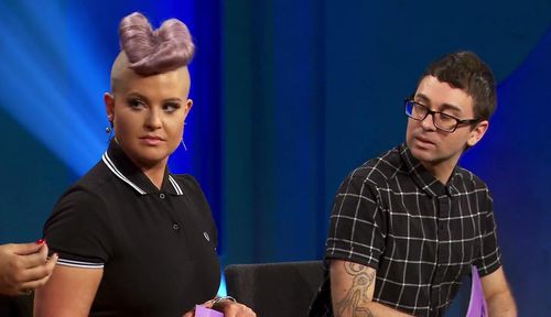 Kelly Osbourne and Christian Siriano in Project Runway Junior (2015)