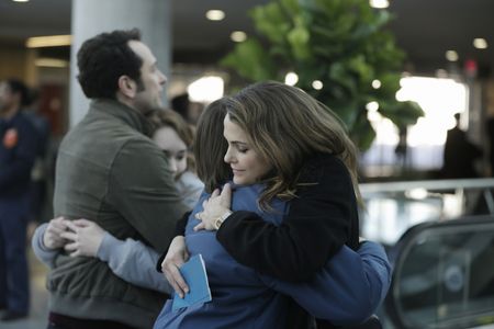 Keri Russell, Matthew Rhys, Holly Taylor, and Keidrich Sellati in The Americans (2013)