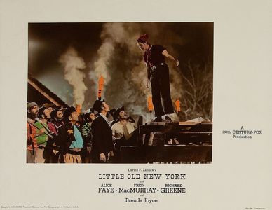Ward Bond, Oscar 'Dutch' Hendrian, Victor Kilian, Fred MacMurray, and Paul Sutton in Little Old New York (1940)