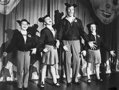 Sharon Baird, Jimmie Dodd, Michael Smith, and Doreen Tracey in The Mickey Mouse Club (1955)