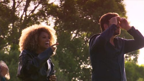 Nick Knowles and Fleur East in I'm a Celebrity, Get Me Out of Here! (2002)