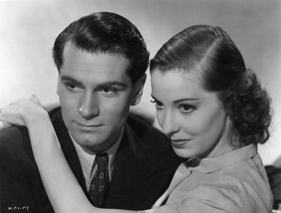 Laurence Olivier and Valerie Hobson in Q Planes (1939)