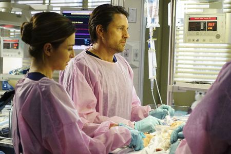 Martin Henderson, Caterina Scorsone, and Melissa Oliver in Grey's Anatomy (2005)