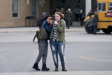 Sydney Park and Shannon Purser in Wish Upon (2017)