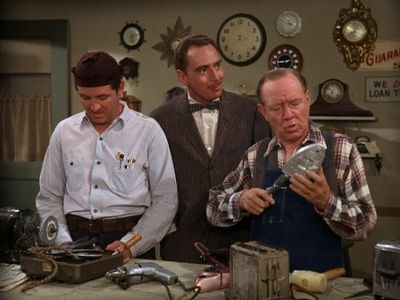 Jack Dodson, Paul Hartman, and George Lindsey in The Andy Griffith Show (1960)
