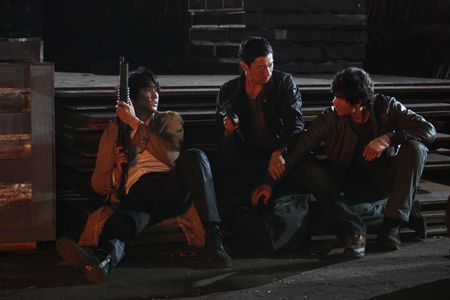 Ju Jin-Mo, Song Seung-heon, and Kang-woo Kim in A Better Tomorrow (2010)