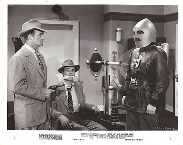 Tristram Coffin, House Peters Jr., and Dale Van Sickel in King of the Rocket Men (1949)