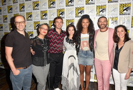 Rena Owen, Eric Wald, Emily Whitesell, Alex Roe, Ian Verdun, Eline Powell, and Fola Evans-Akingbola at an event for Sire
