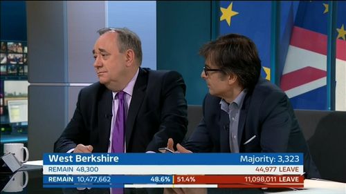 Alex Salmond and Robert Peston in Referendum Result Live: ITV News Special (2016)