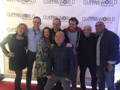 Co-Star in @SureFireMovie- Red Carpet with some of cast and crew at Queens World Film Festival