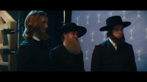 Spencer Treat Clark, Jack Lancaster, and Tommy O'Brien in Weird: The Al Yankovic Story (2022)