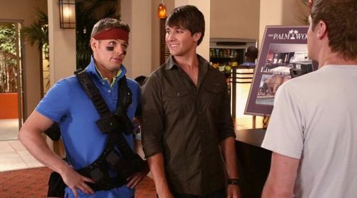 James Maslow and David Cade in Big Time Rush (2009)
