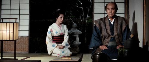 Masayuki Mori and Reiko Ôhara in Zatoichi Goes to the Fire Festival (1970)