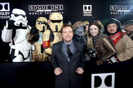 Gareth Edwards at an event for Rogue One: A Star Wars Story (2016)