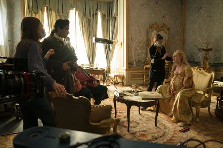 Pankiw directing Elle Fanning on The Great 208