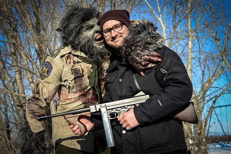 Leo Fafard and Lowell Dean in Wolfcop (2014)