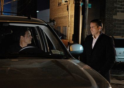 Jim Caviezel and David Valcin in Person of Interest (2011)
